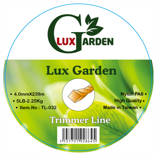 Lux Garden TL-032 ტრიმერის ძუა4.0mmX239m,square twist